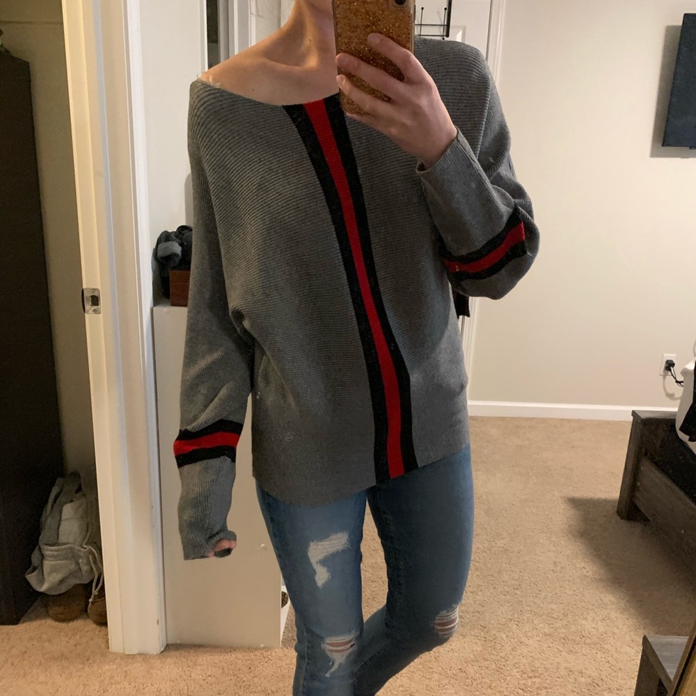 Grey Stretchy Sweater